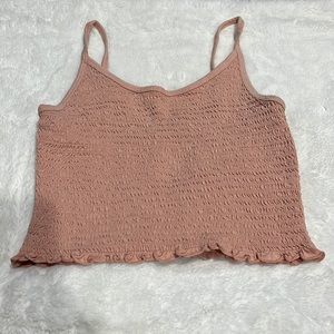 Size small cropped tank top from Hollister color: light pink